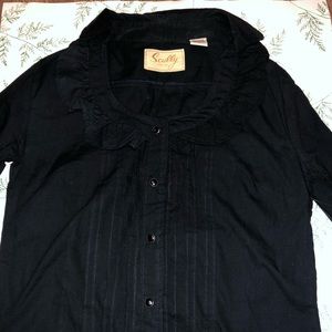 Scully beautiful black button down